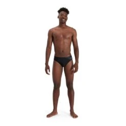 Speedo Medley Logo 7cm Adult Male Swim Brief Black/Grey