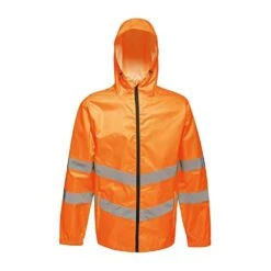 Regatta Unisex Hi Vis Pro Packaway Reflective Work Jacket (Orange)