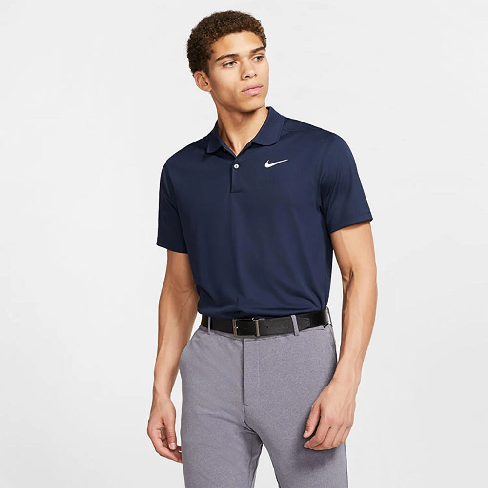 Nike Mens Solid Victory Polo Shirt (Navy) - Image 5