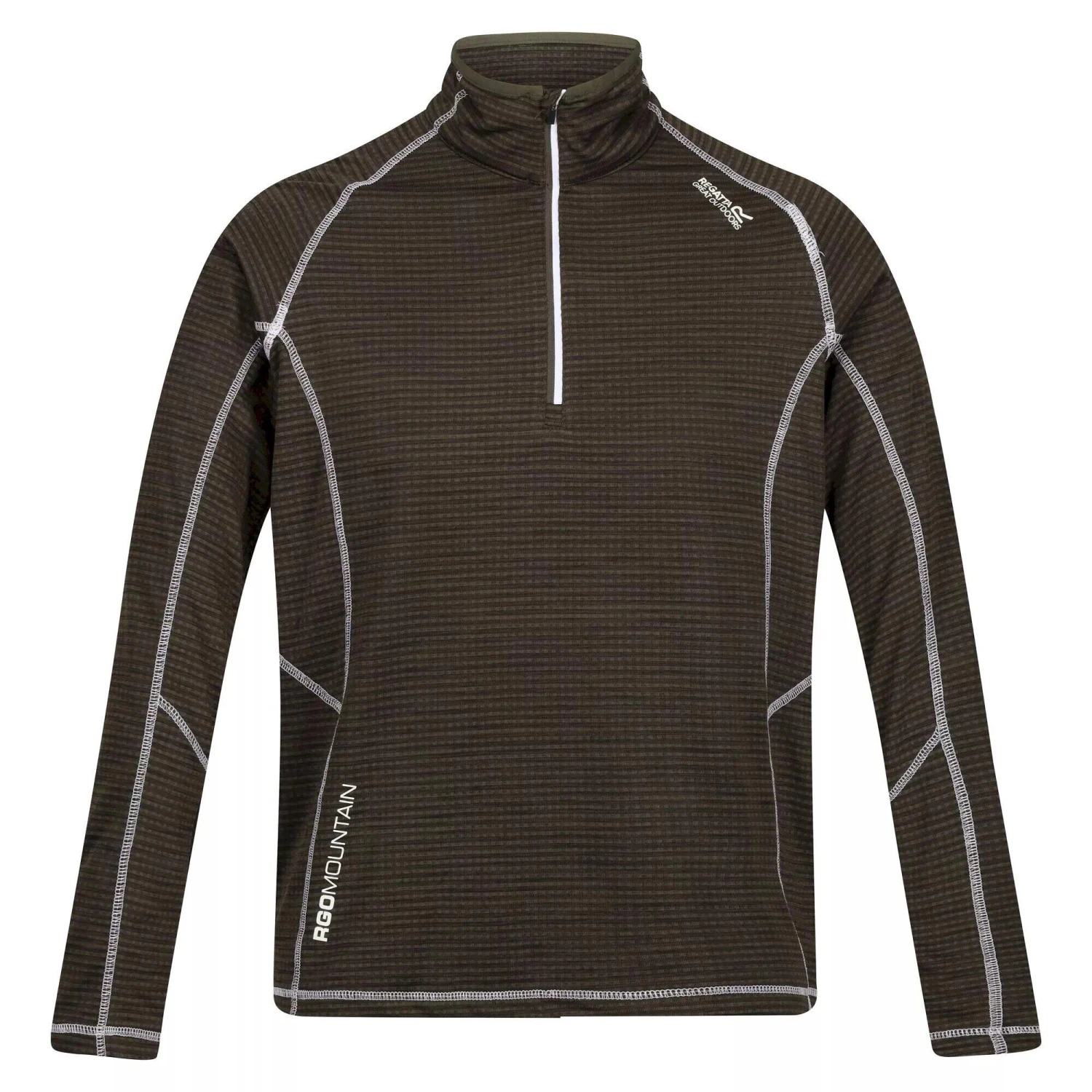 Regatta Mens Yonder Quick Dry Moisture Wicking Half Zip Fleece Jacket (Pacific Green) - Image 14