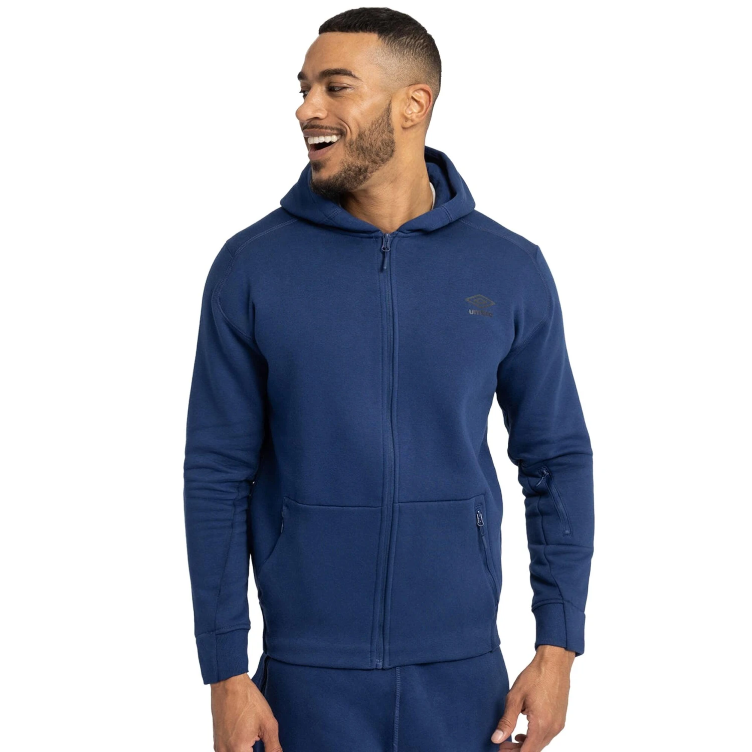 UMBRO Mens Pro Elite Fleece Jacket (Black) - Image 8