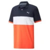 PUMA Mens CLOUDSPUN Highway Golf Polo Shirt - Navy Blazer