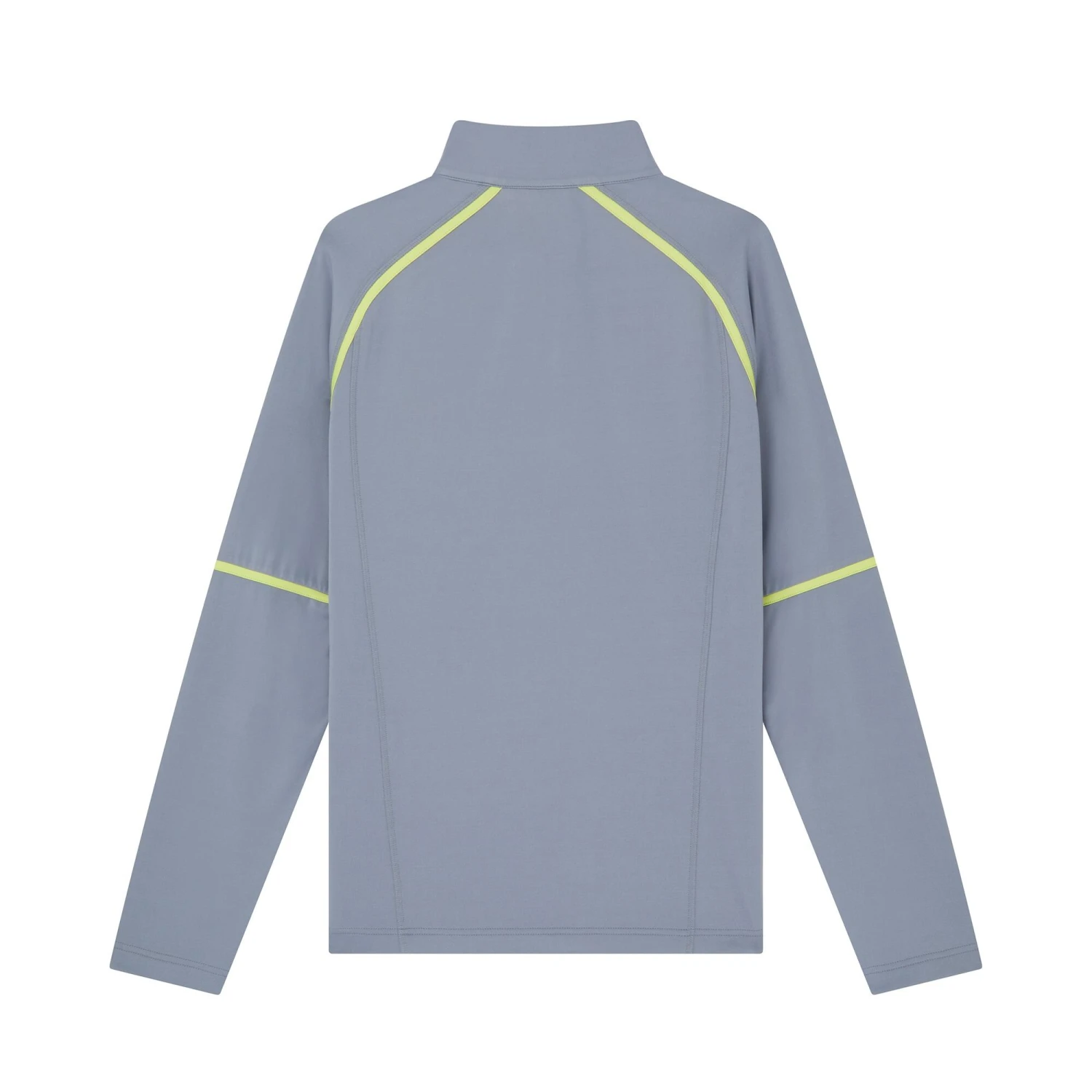 Mens Quarter Zip Base Layer Top (Grey) - Image 2