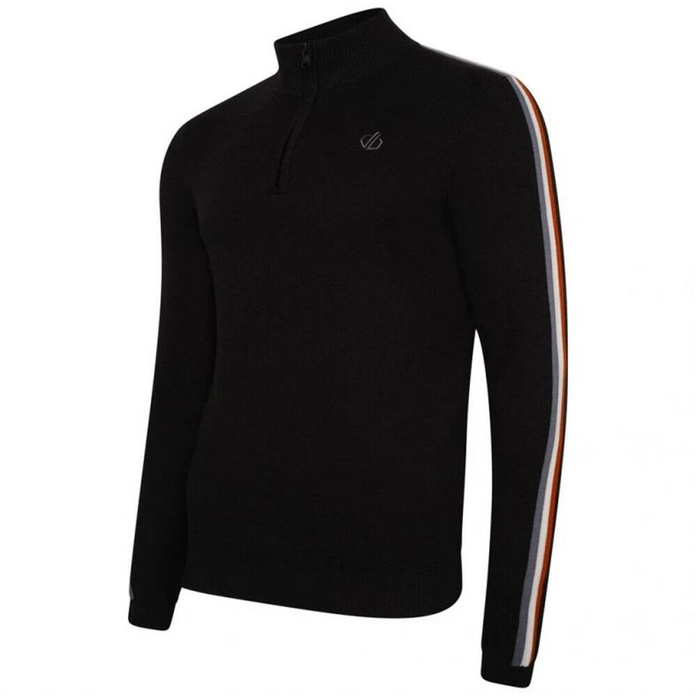 Dare 2b Mens Dutiful II Stripe Half Zip Sweatshirt (Black) - Image 3