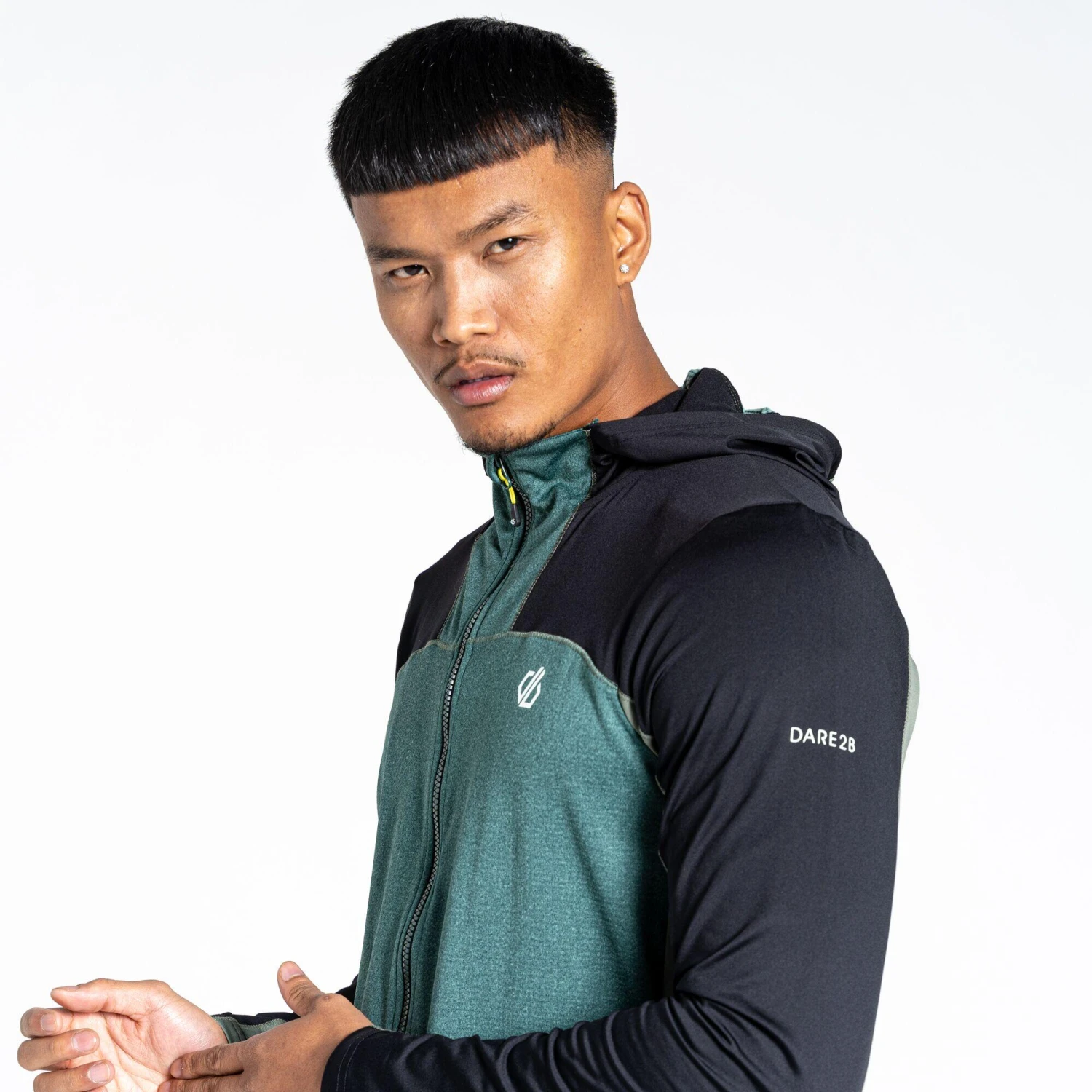 Dare 2b Mens Revive II Lightweight Hoodie (Duck Green) - Image 19