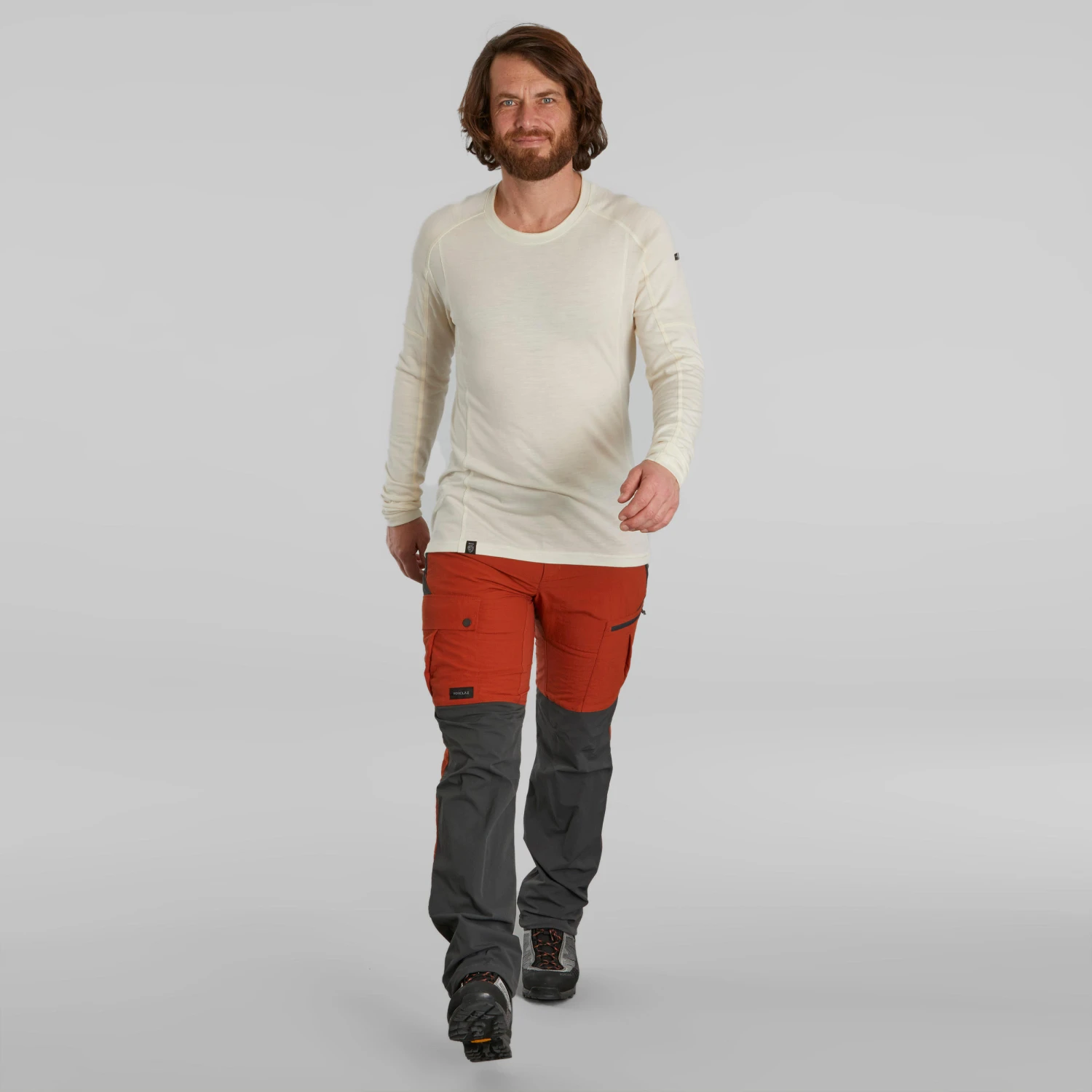 Men's Long-sleeve Undyed Merino Wool T-shirt - Image 5