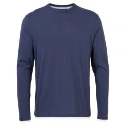 Craghoppers Mens Coulter NosiBotanical LongSleeved TShirt (Blue Navy)