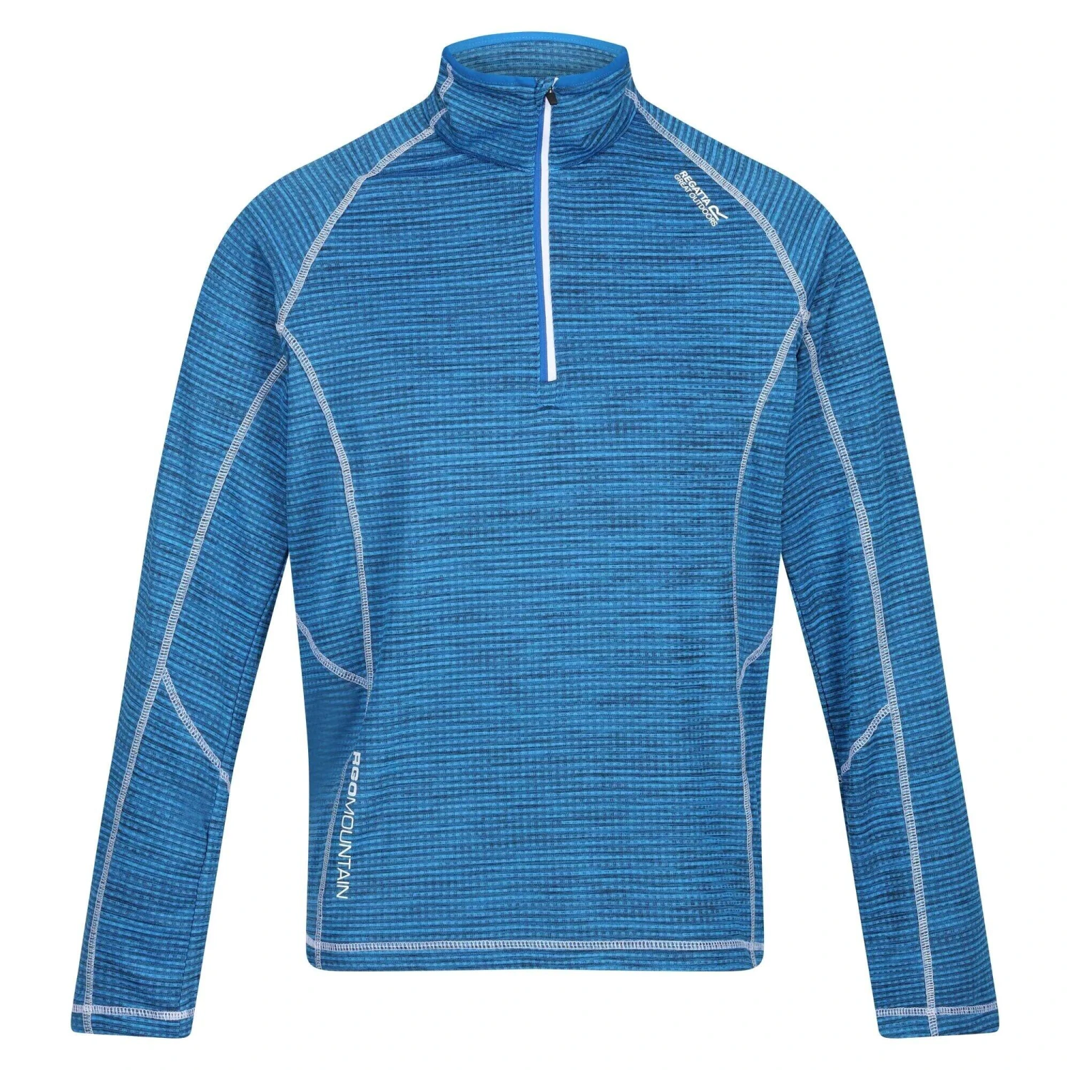 Regatta Mens Yonder Quick Dry Moisture Wicking Half Zip Fleece Jacket (Pacific Green) - Image 11