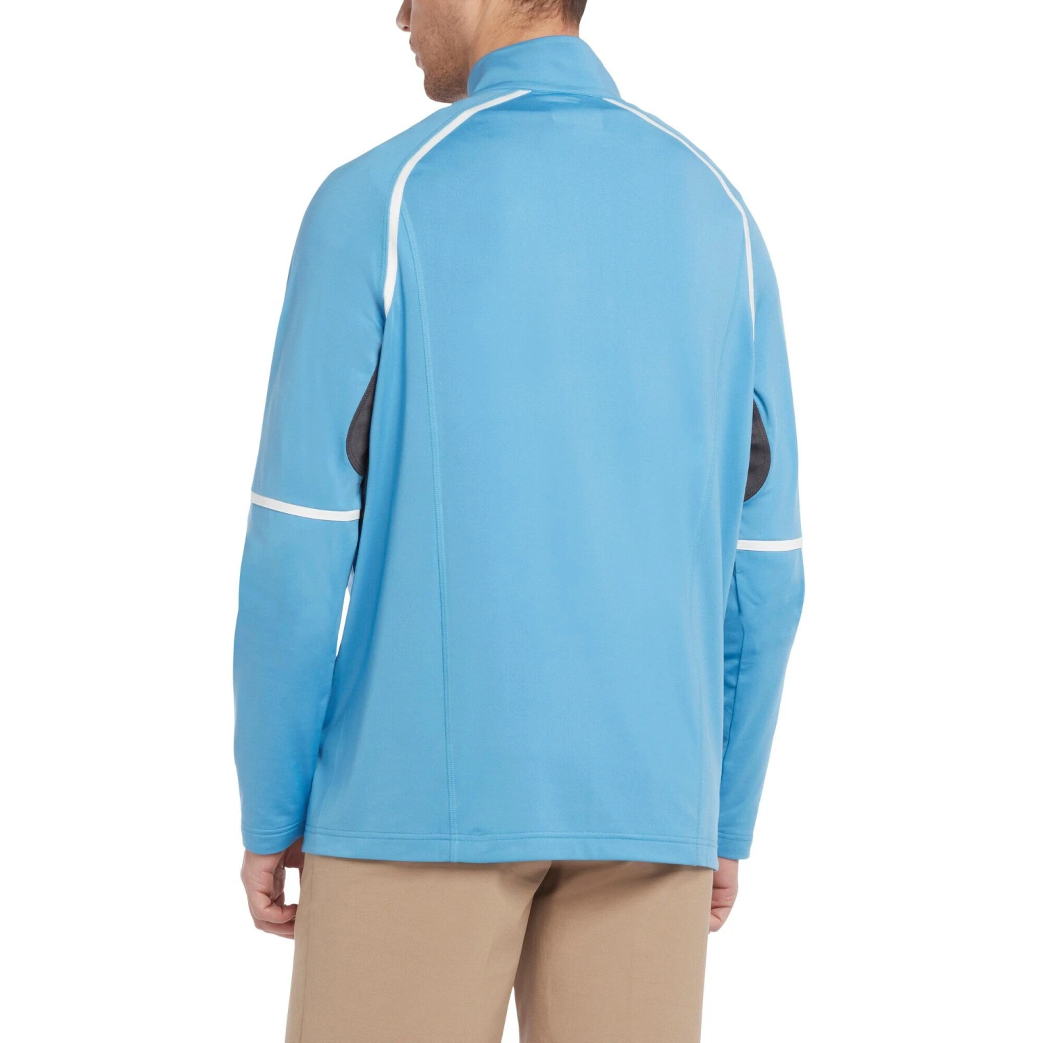 Mens Quarter Zip Base Layer Top (Grey) - Image 8