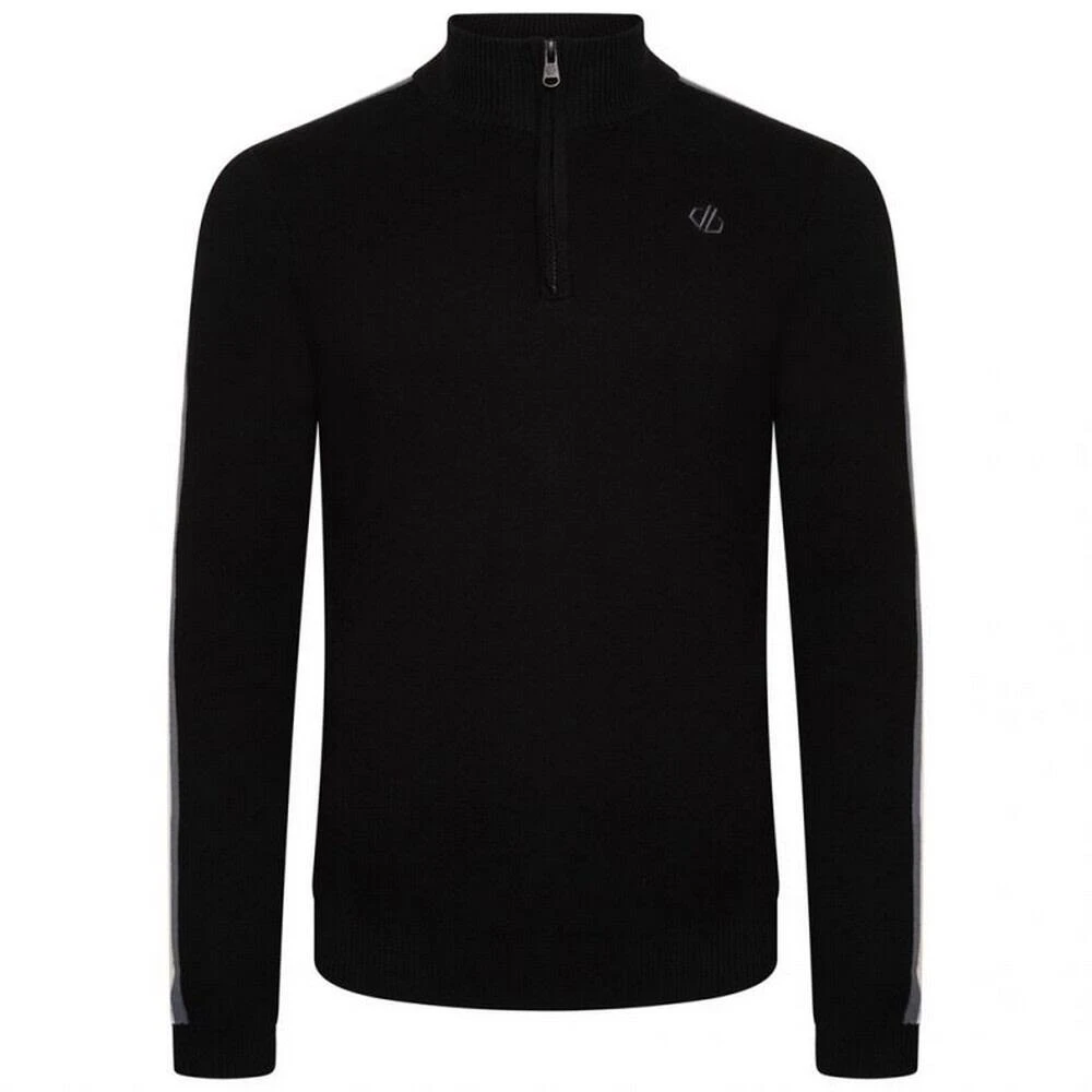 Dare 2b Mens Dutiful II Stripe Half Zip Sweatshirt (Black)