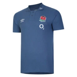 UMBRO England Rugby Mens 22/23 CVC Polo Shirt (Ensign Blue)