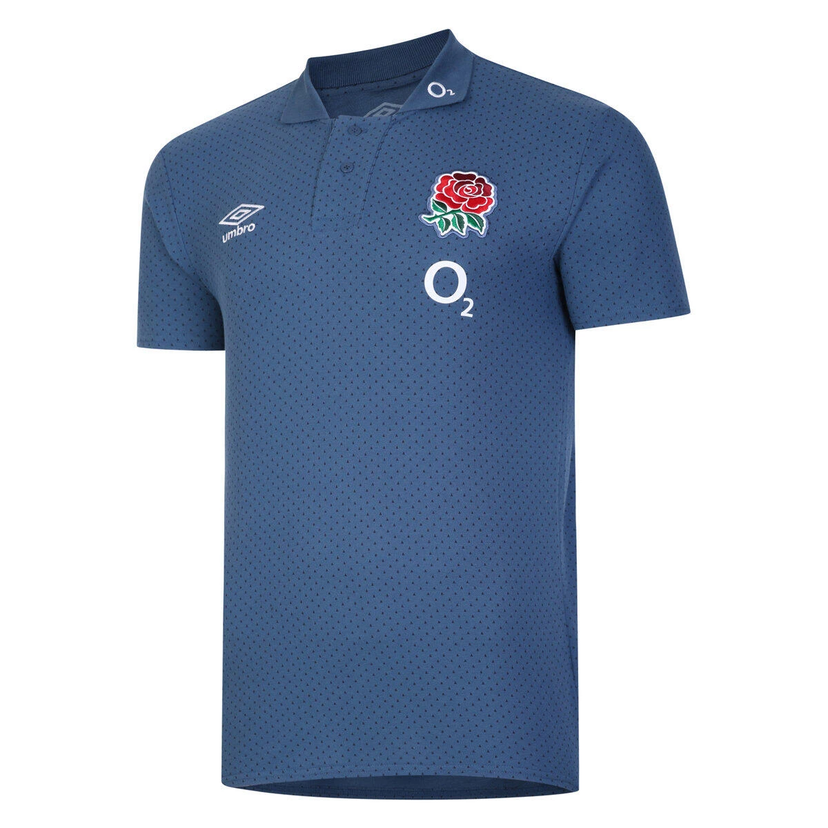 UMBRO England Rugby Mens 22/23 CVC Polo Shirt (Ensign Blue)