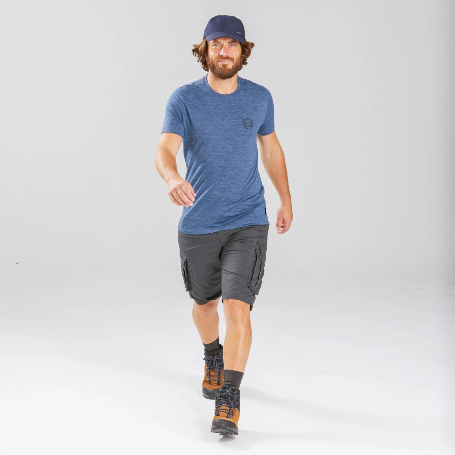 Men's Travel Trekking Cargo Shorts - TRAVEL 100 - Image 10