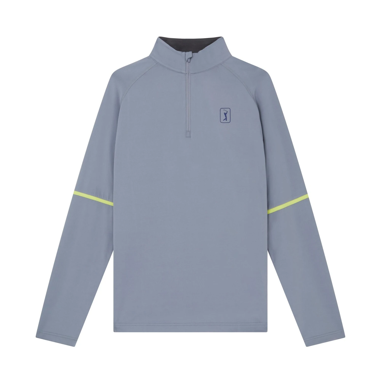 Mens Quarter Zip Base Layer Top (Grey)