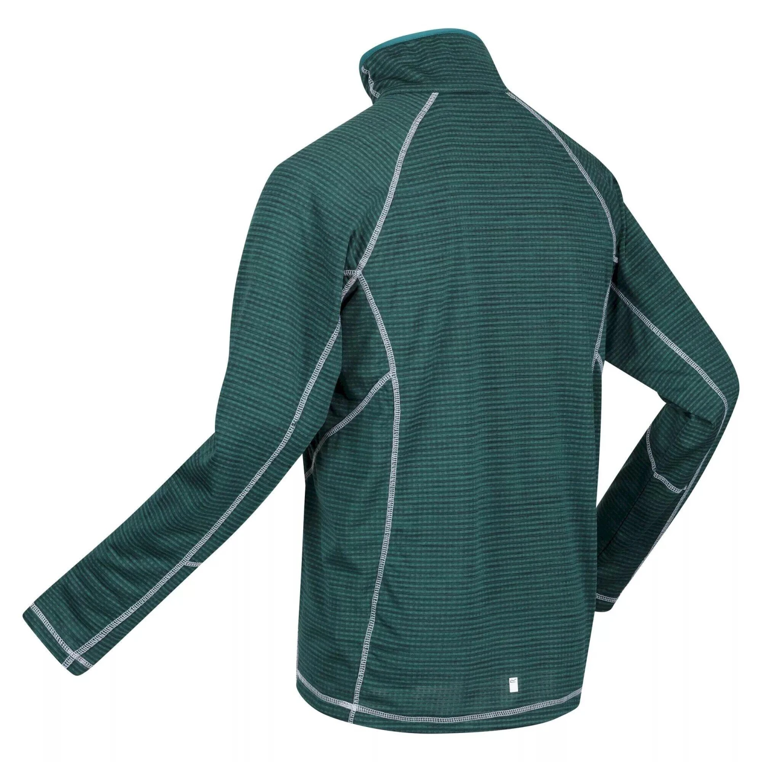 Regatta Mens Yonder Quick Dry Moisture Wicking Half Zip Fleece Jacket (Pacific Green) - Image 3