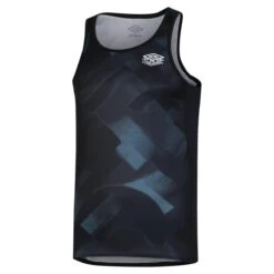 UMBRO Mens Pro Training Vest Top (Black/Phantom Grey/Stargazer)