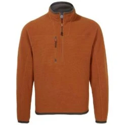 Craghoppers Mens Knitted Half Zip Fleece (Potters Clay Marl)