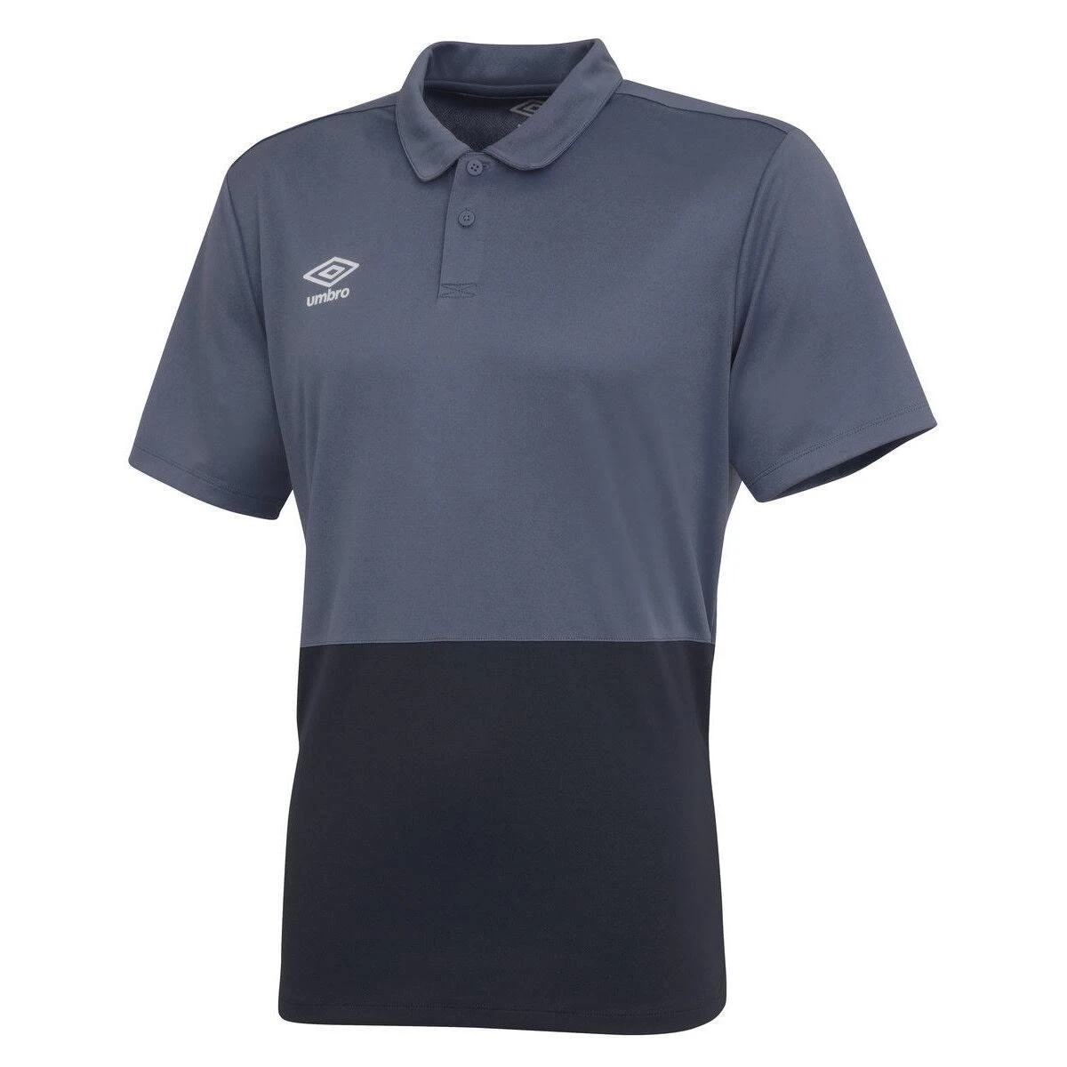 UMBRO Mens Polyester Polo Shirt (Royal Blue/French Blue) - Image 2
