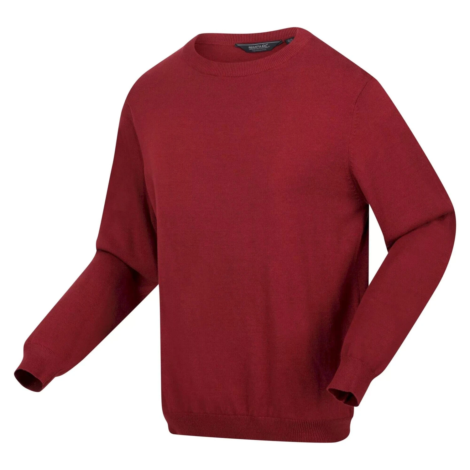 Regatta Mens Kaelen Jersey Knitted Jumper (Syrah Red) - Image 3