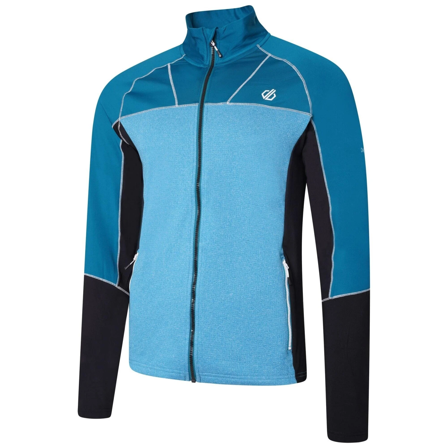Dare 2b Mens Reformed II Core Stretch Recycled Fleece Jacket (Fjord Blue/Gulfstream) - Image 3